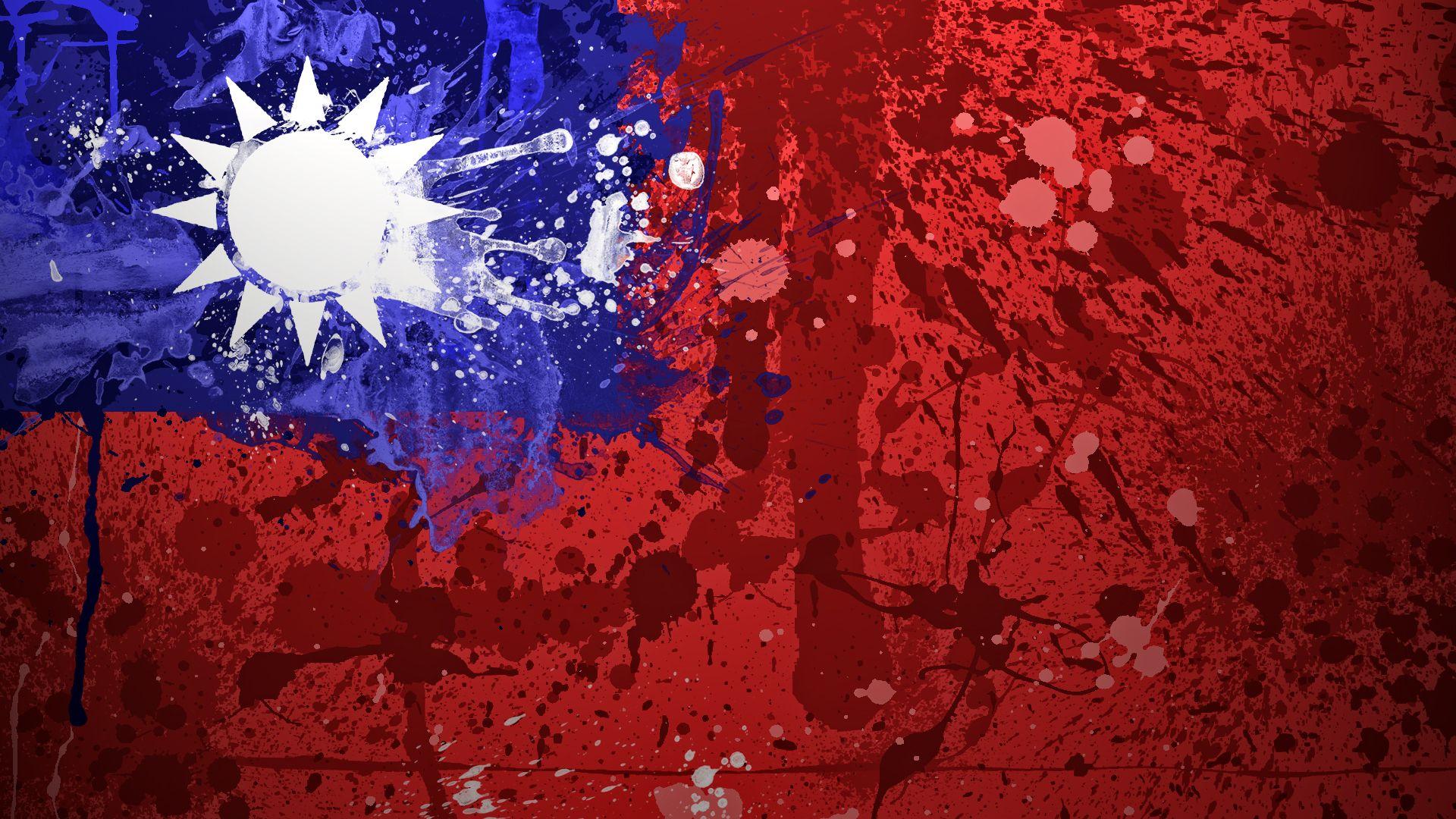 1920x1080 Taiwan Flag Wallpaper