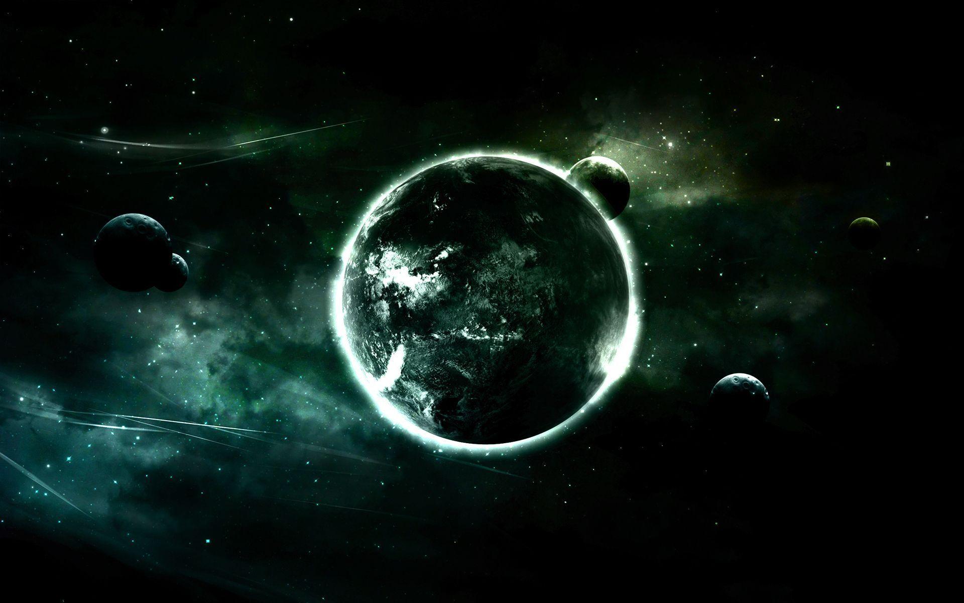 1920x1200 planet, black, moon wallpaper desktop background