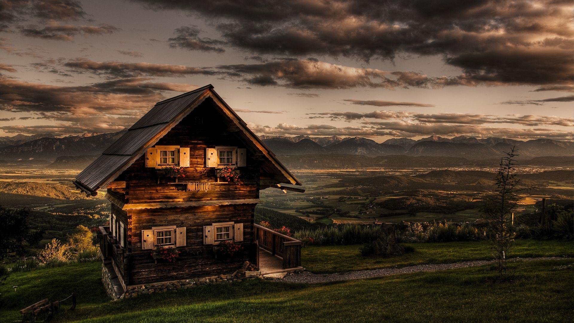 1920x1080 Free download Country Cottage HD Wallpaper Cozy Country Cottage