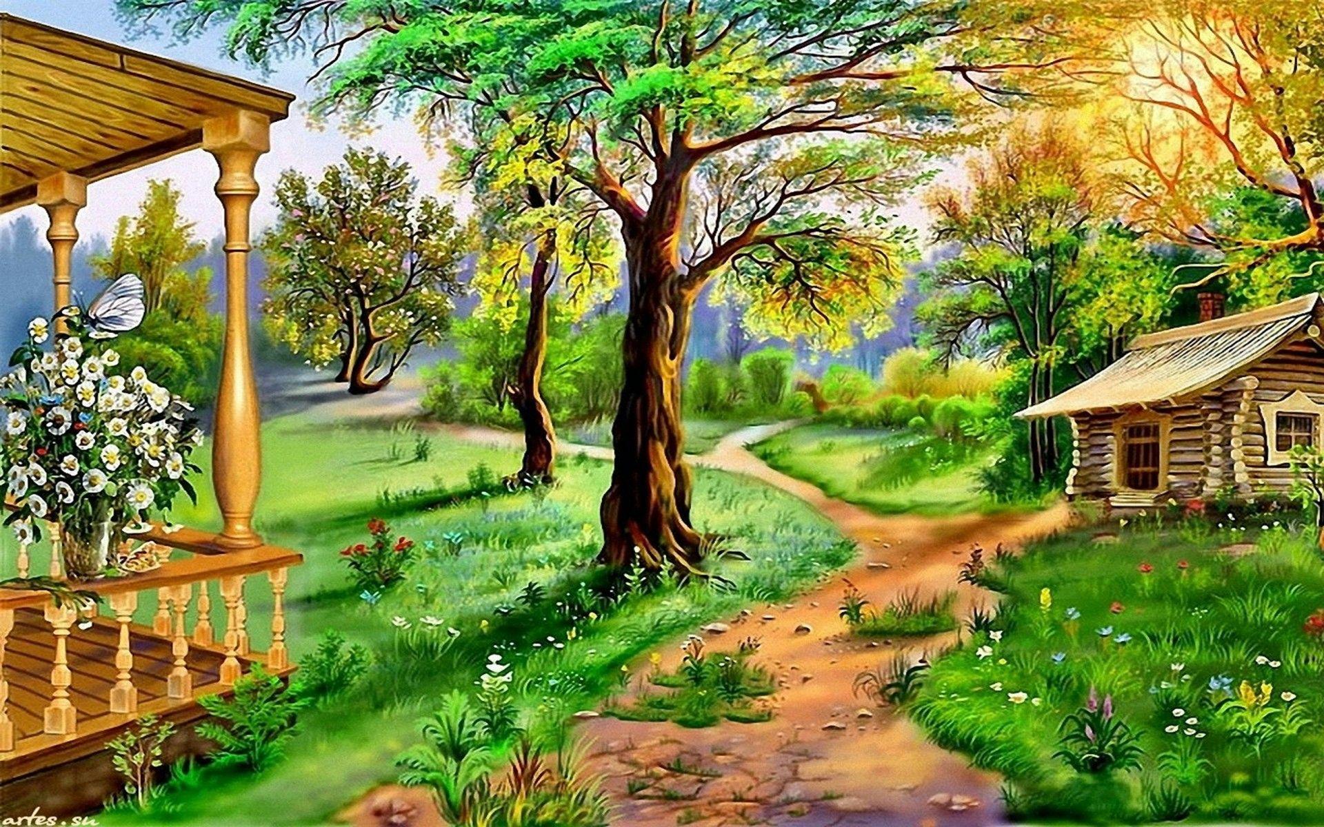 1920x1200 Springtime in the Country HD Wallpaper. Background Image