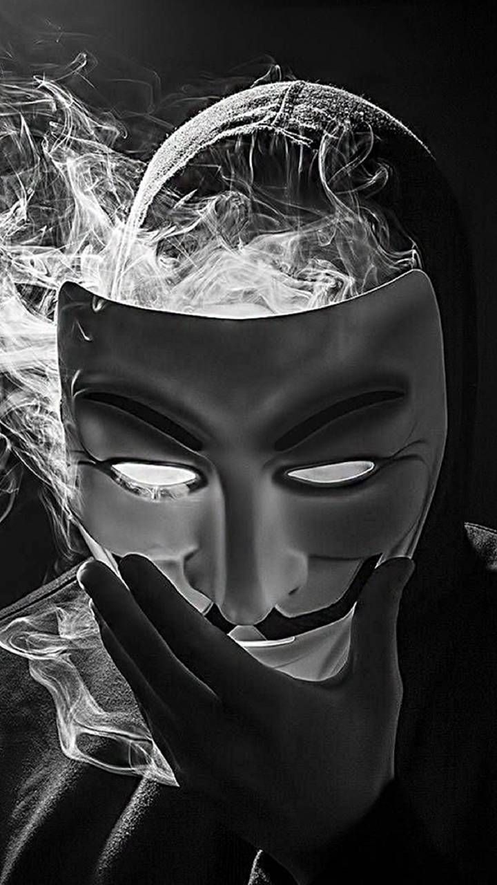 720x1280 Joker Mask Photography Wallpaper