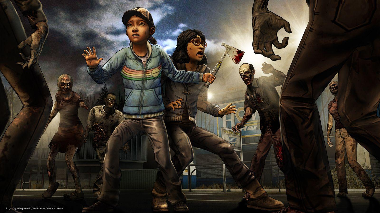 1600x900 Download Wallpaper Clementine, Sarah, Situation, Zombie
