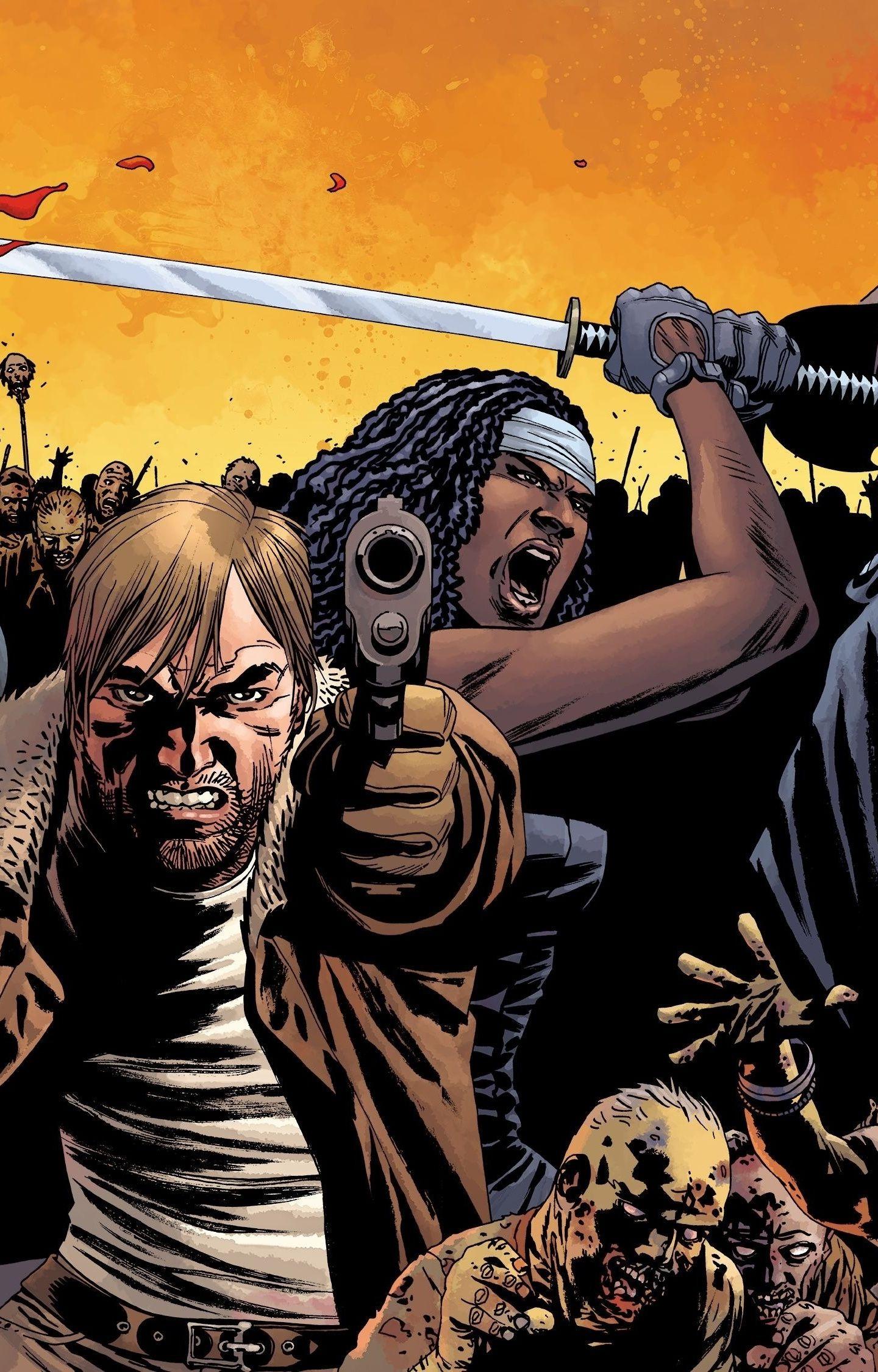 1440x2252 Download 1440x2960 wallpaper the walking dead, comics, zombies