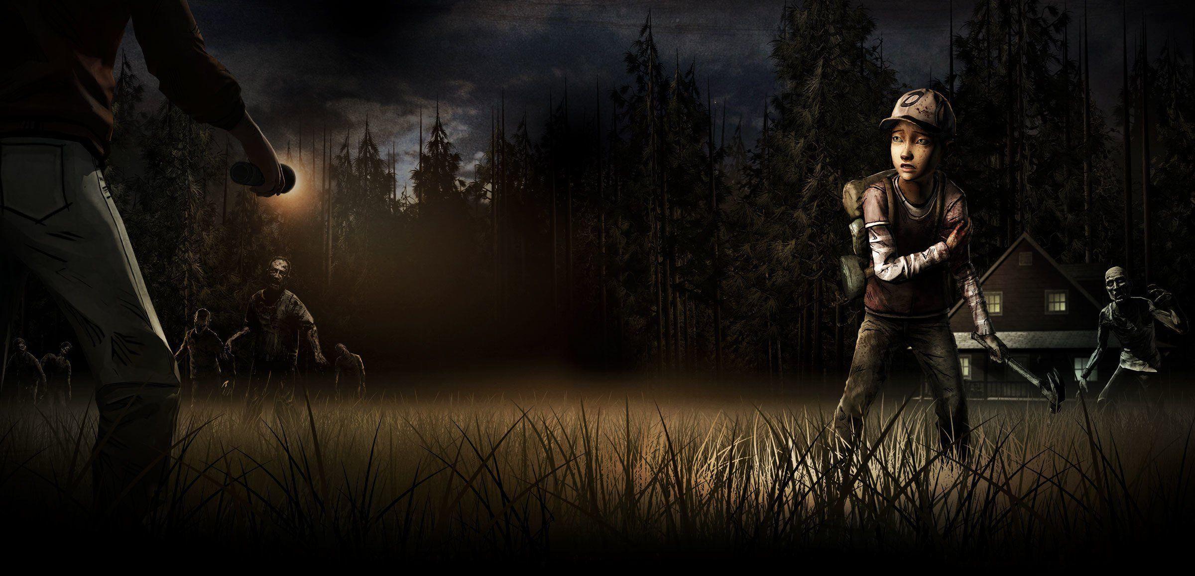2400x1158 The Walking Dead Season 2 Telltale Games Zombie Survivors
