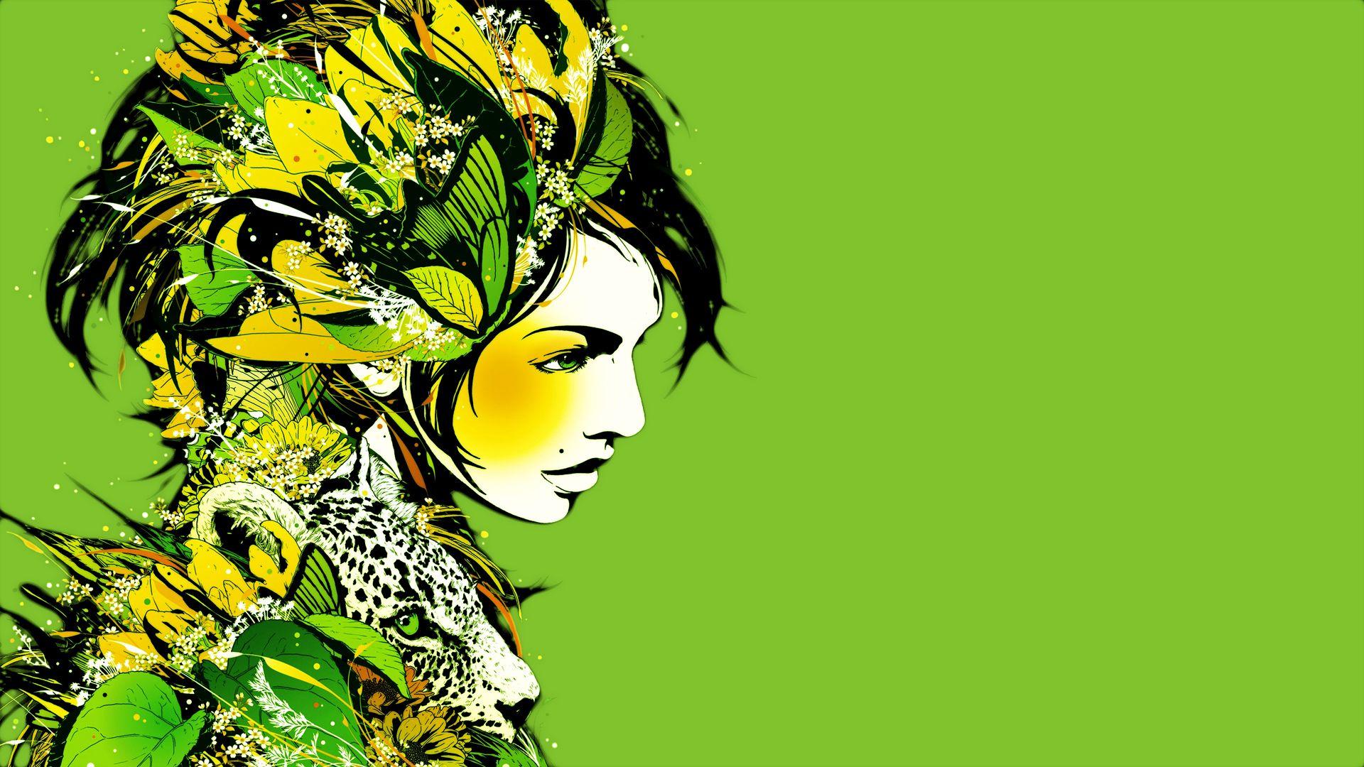 Green Art Wallpapers - Top Free Green Art Backgrounds - WallpaperAccess