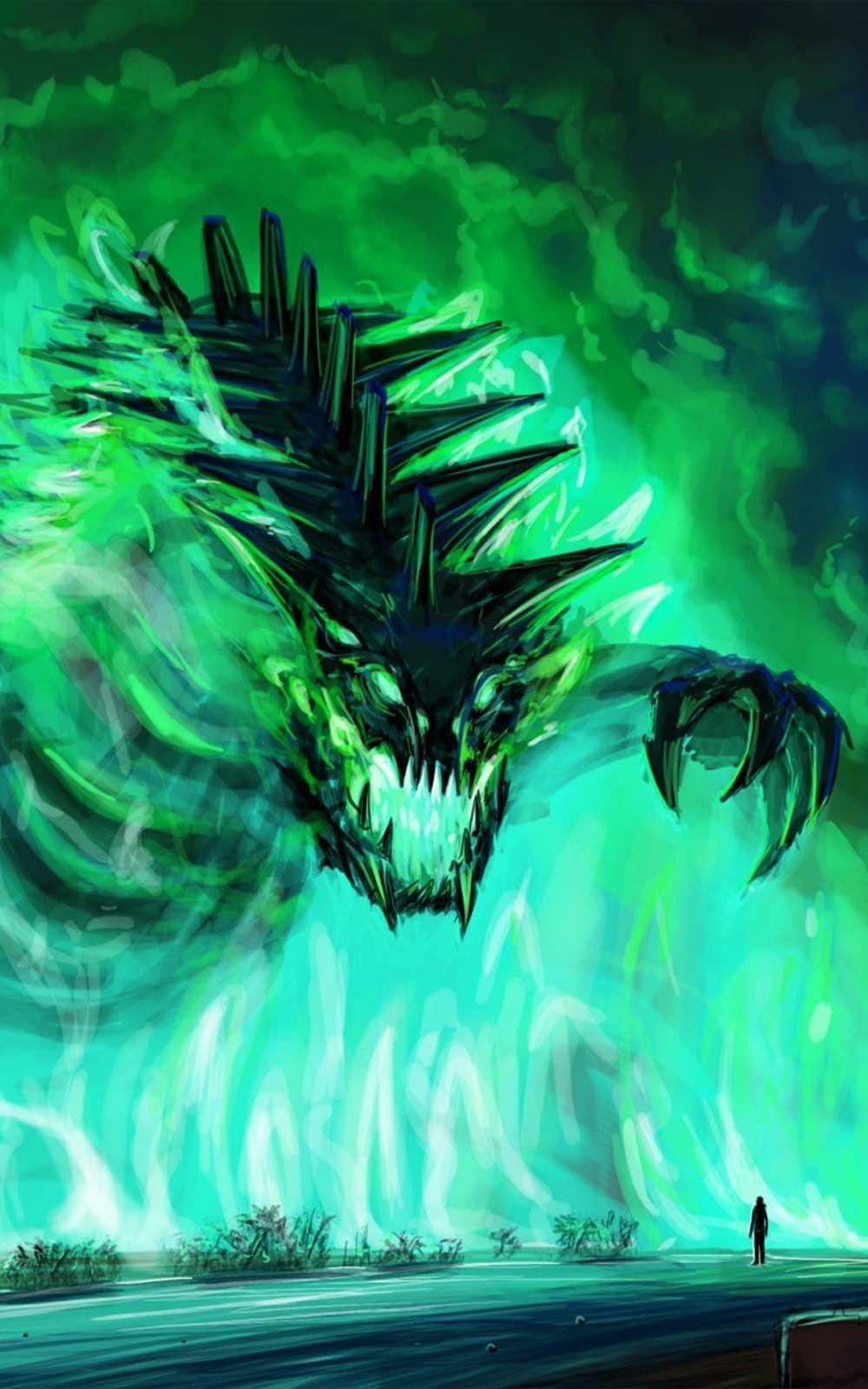 1000x1600 Green Monster Art, HD Wallpaper & background Download
