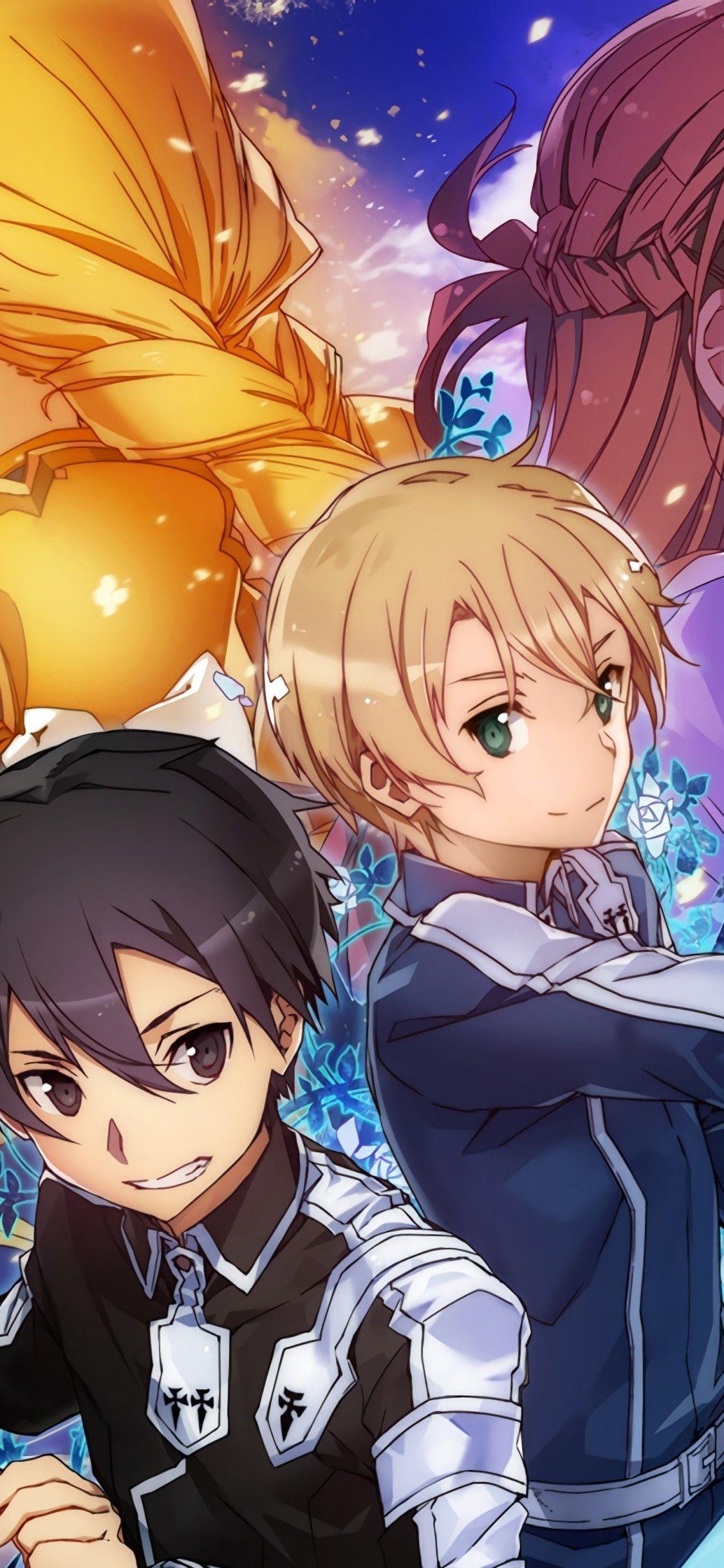 1125x2436 Download 1125x2436 Sword Art Online: Alicization, Kirito, Yuuki