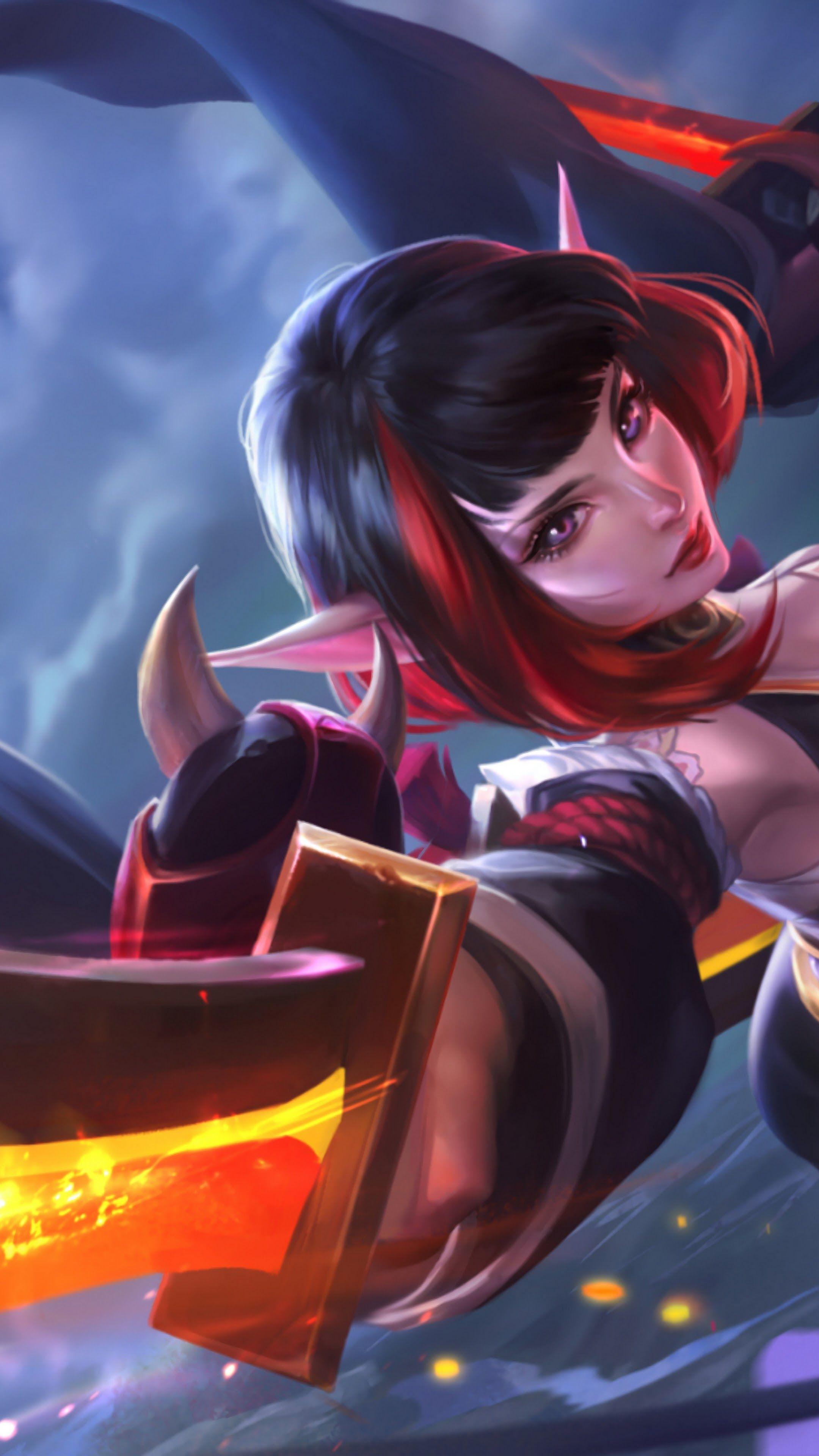 2160x3840 Karina Spider Lily Skin Mobile Legends 4K Wallpaper