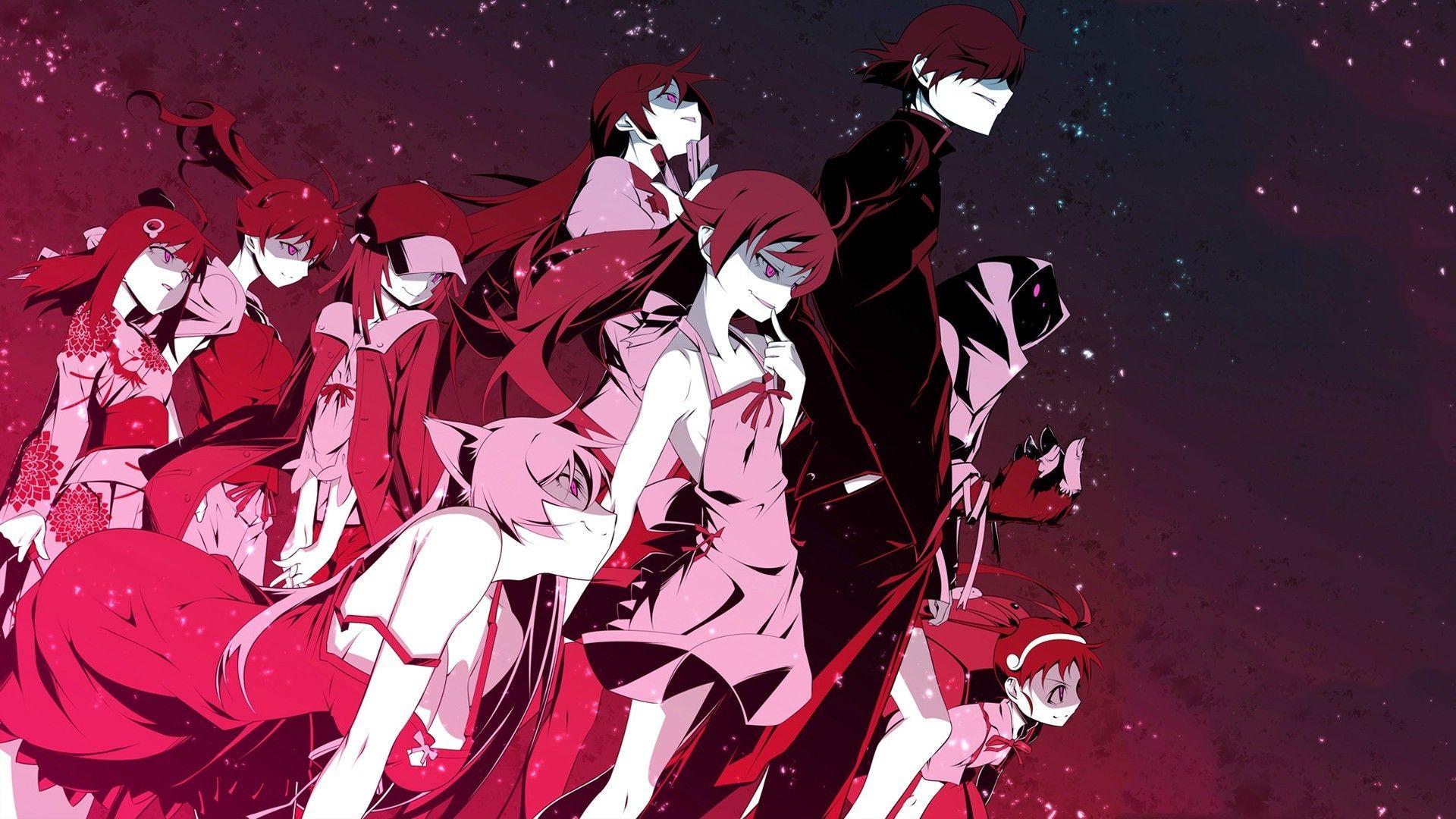 1920x1080 Monogatari Series, Senjougahara Hitagi, Araragi Koyomi, Araragi Karen, Araragi Tsukihi, Oshino Shinobu, Hanekawa Tsubasa, Hachikuji Mayoi, Kanbaru Suruga, Anime, Anime Boys, Sengoku Nadeko, Anime Girls, Artwork Wallpaper HD / Desktop and Mobile