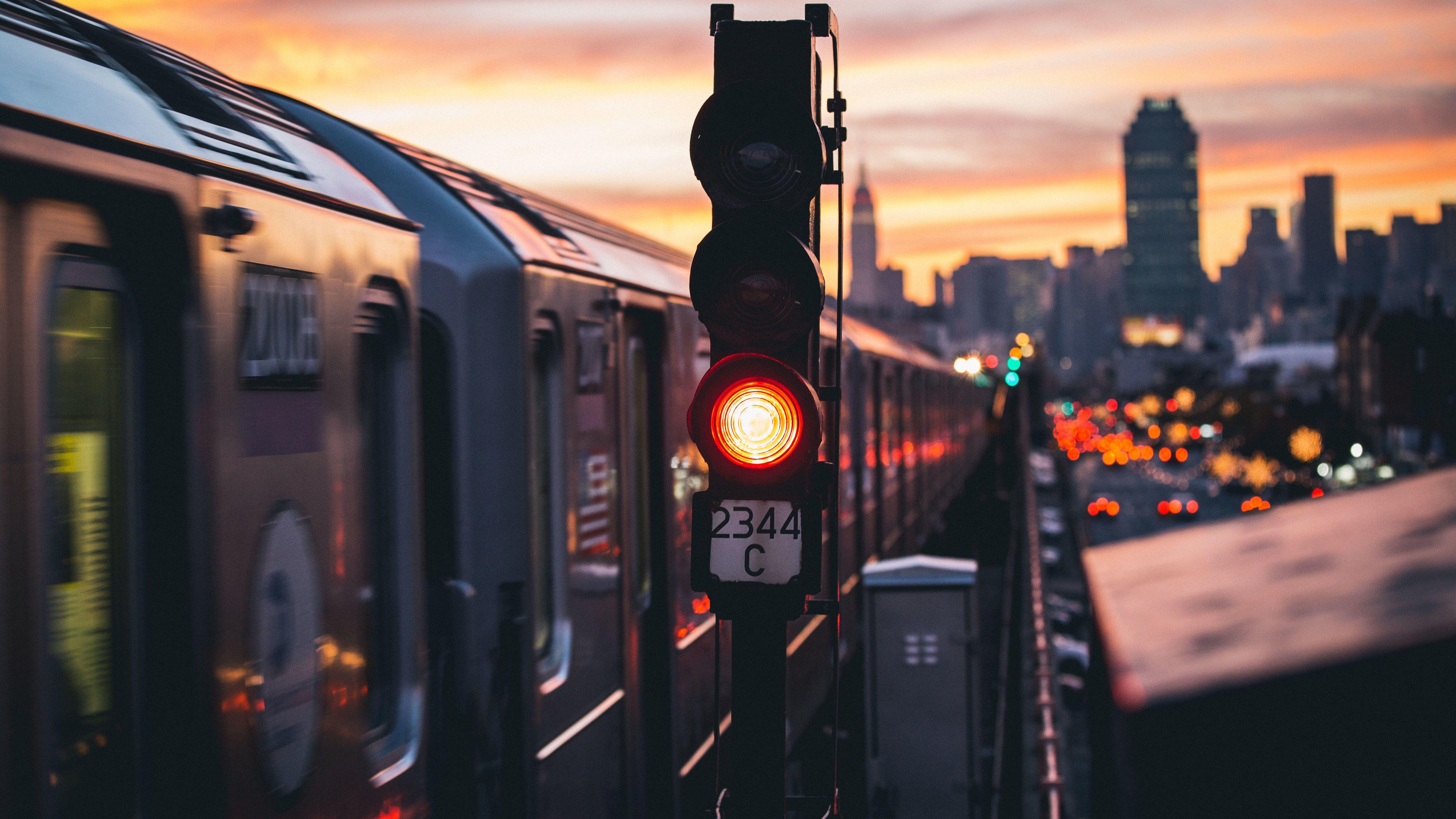 5461x3071 Photography City Train New York City Urban, HD Nature, 4k
