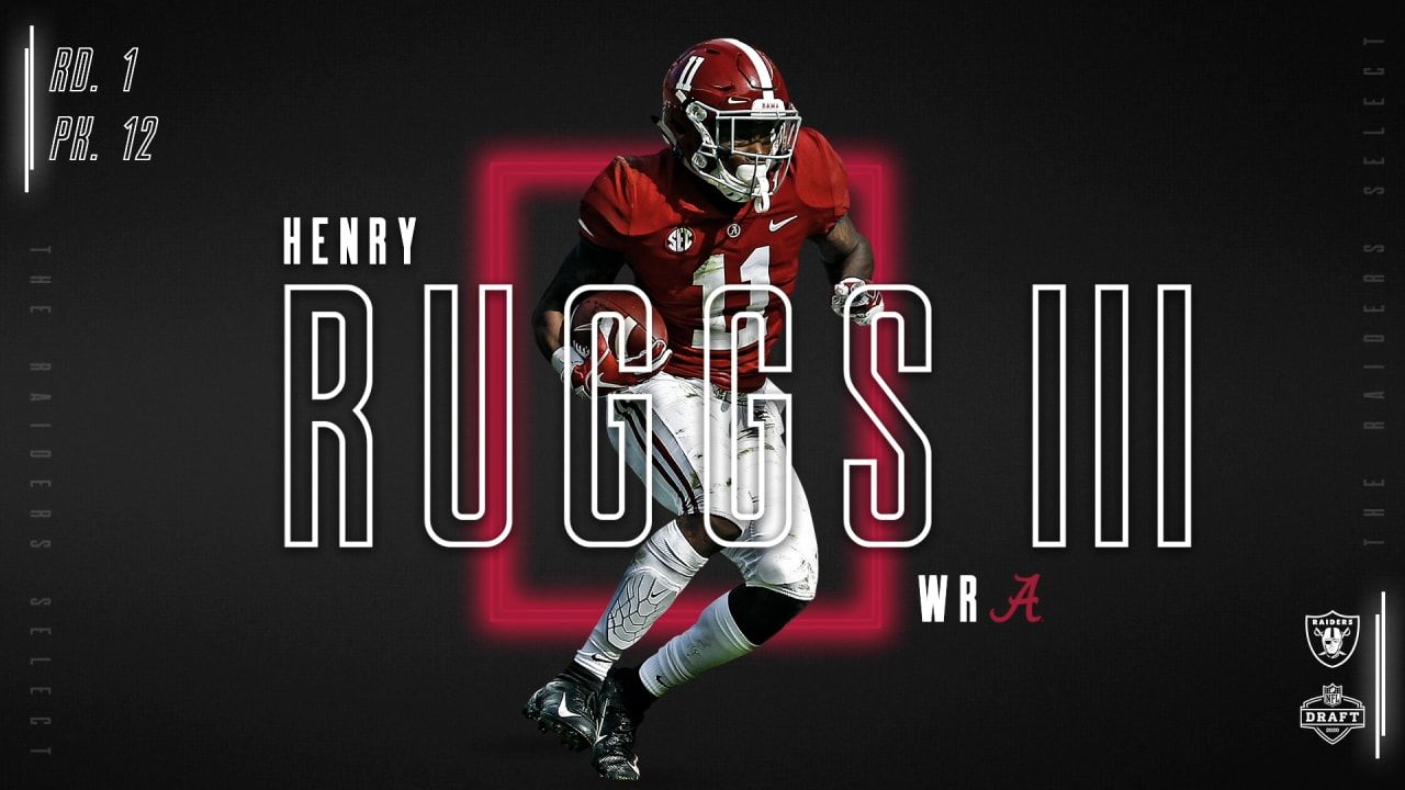 1280x720 Las Vegas Raiders take the first WR off the board, Henry Ruggs III