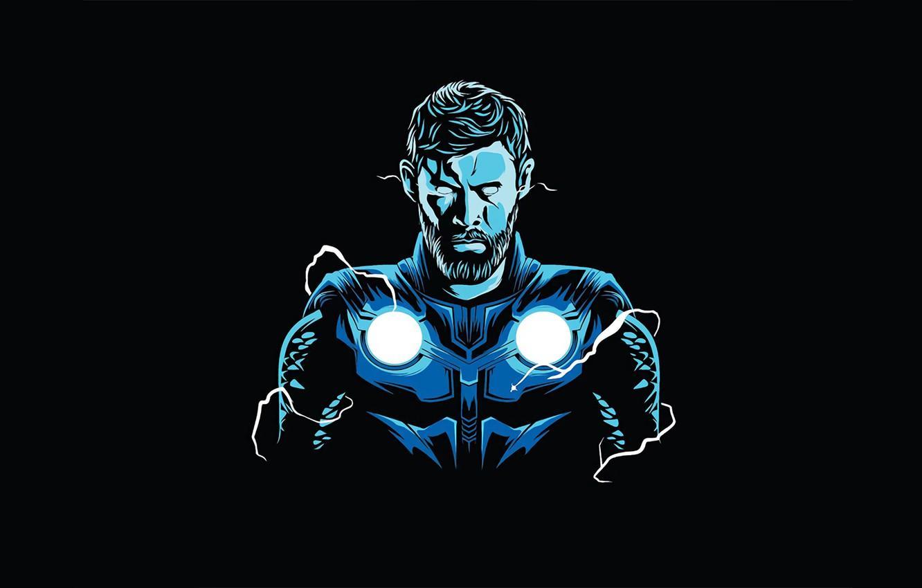 1332x850 Thor Minimalist Wallpaper