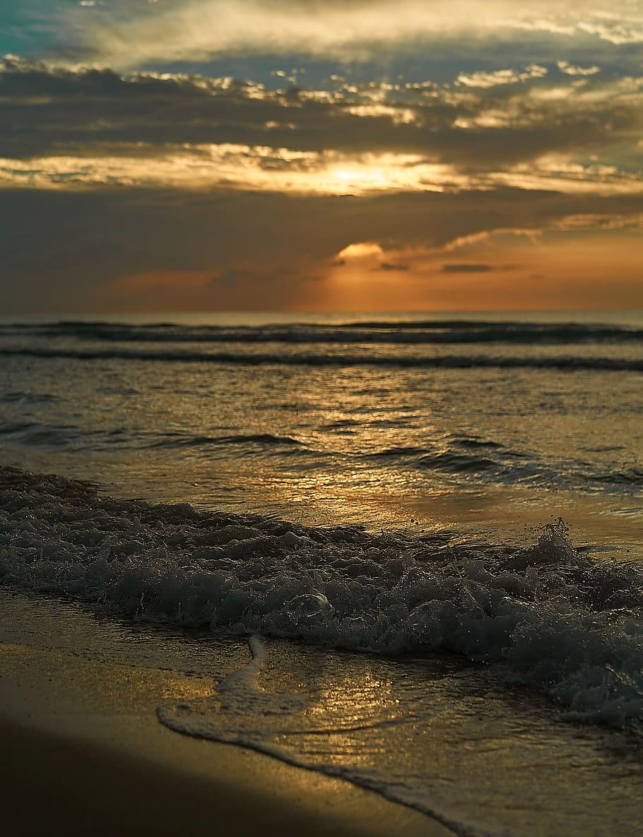 910x1185 HD wallpaper: cuba, varadero, blue, orange, sea, photography