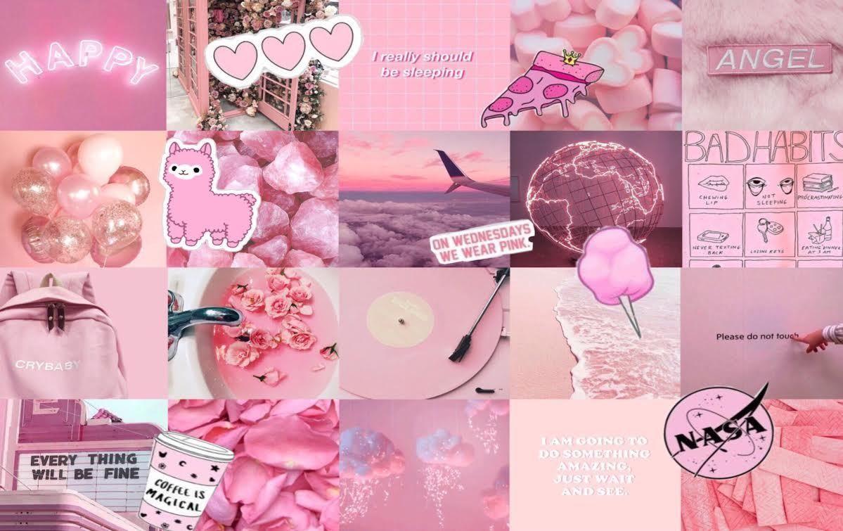 Featured image of post Aesthetic Collage Wallpaper Laptop Pink