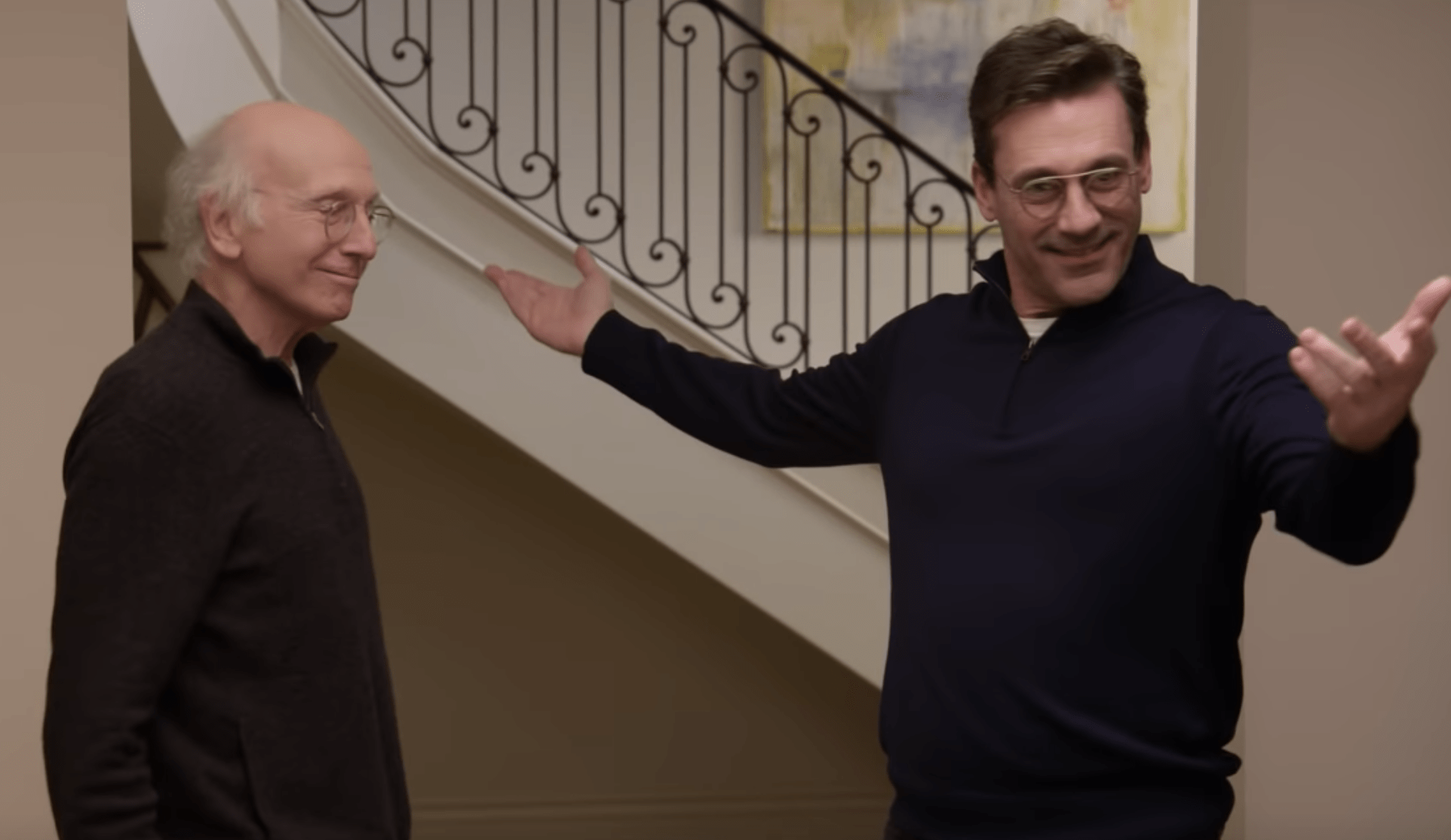 1924x1114 Curb Your Enthusiasm Trailer: Larry David and Jon Hamm Are a Match