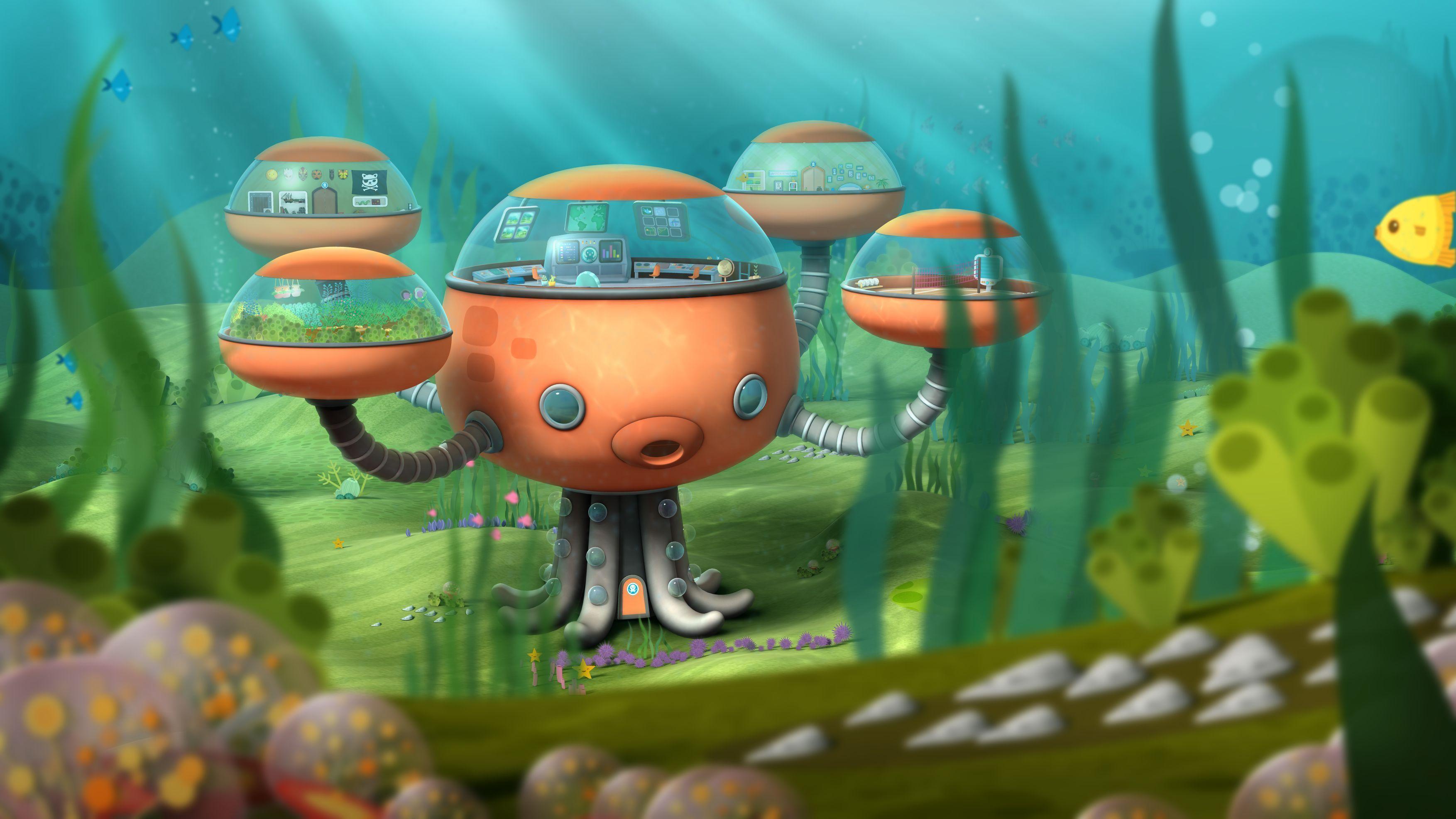 3507x1974 The Octonauts Zoom Background of 2021