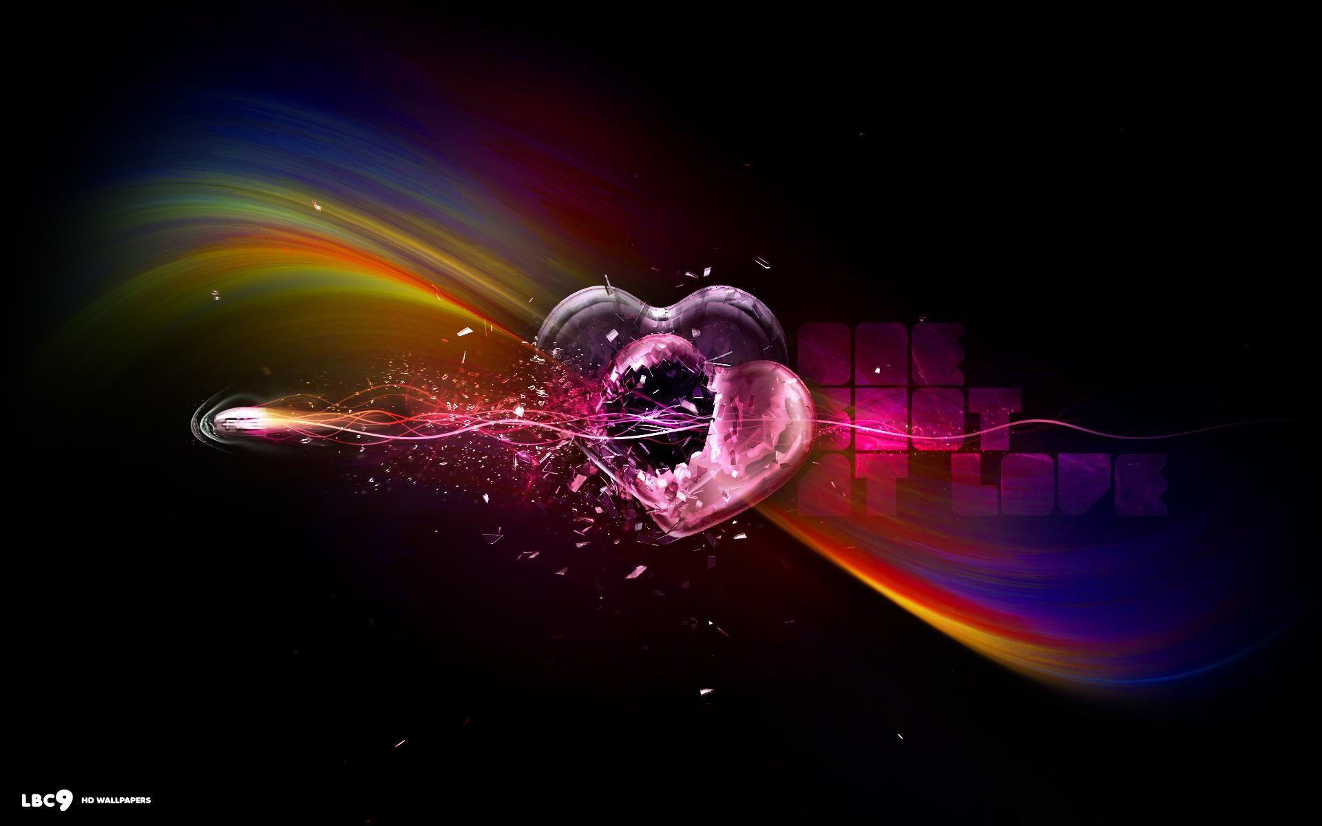1920x1200 Broken Heart Background
