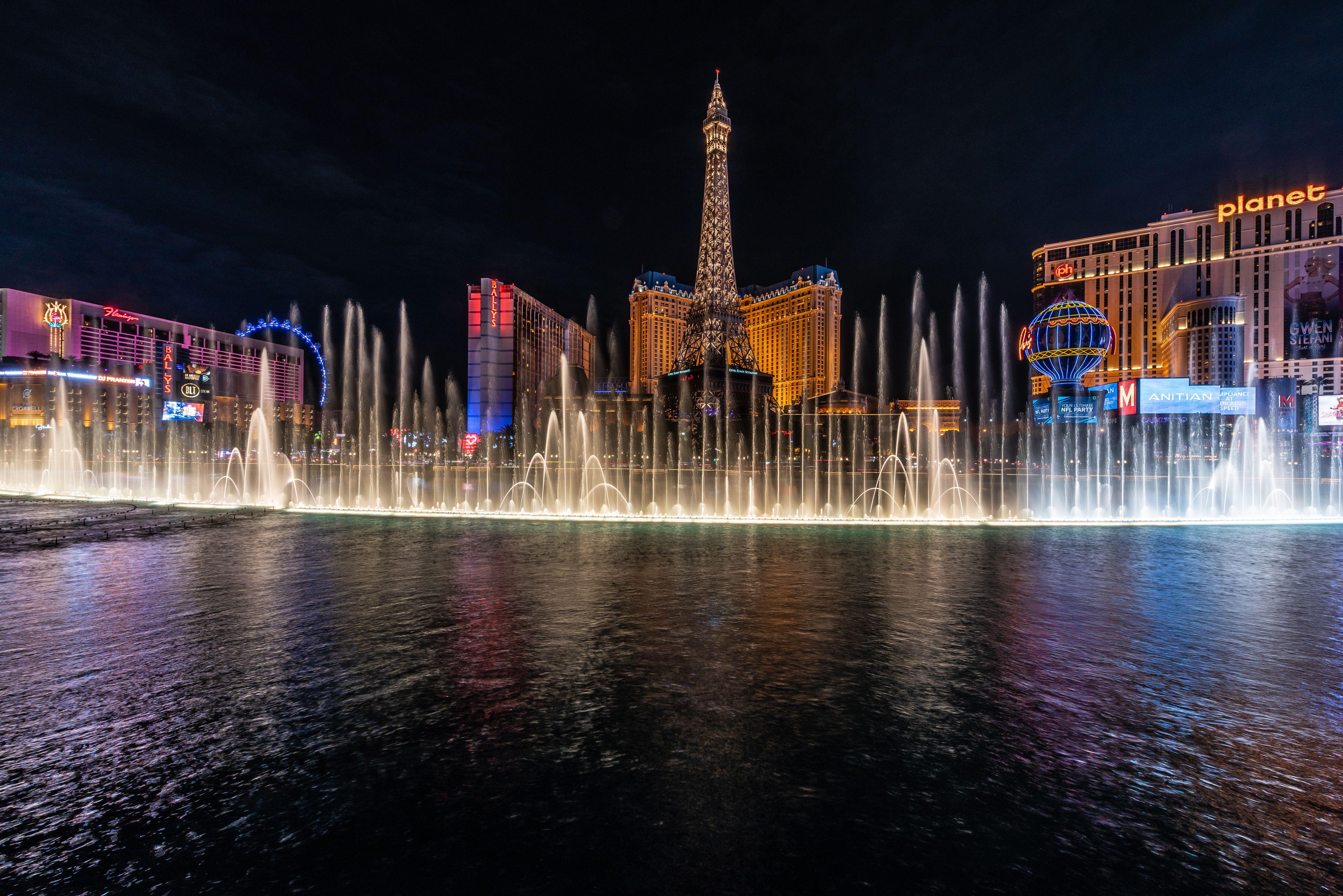 4870x3250 Desktop Wallpaper Las Vegas USA Fountains Bellagio 4870x3250