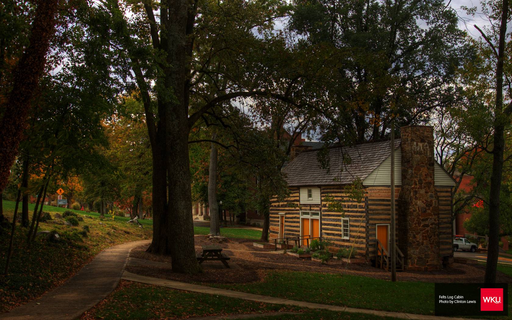 1680x1050 Log Cabin Wallpaper