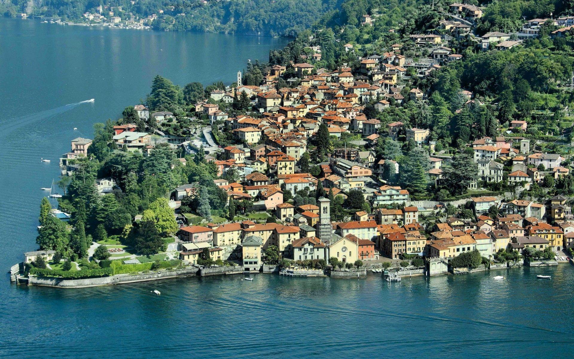 1920x1200 Free download Wallpaper italy lake Lombardy Bellagio Lake Como