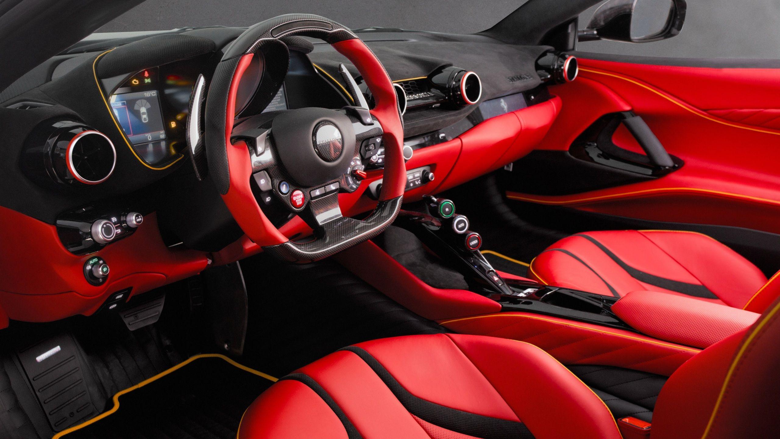 2560x1440 Desktop Wallpaper Salons Ferrari Driving wheel 812 2560x1440