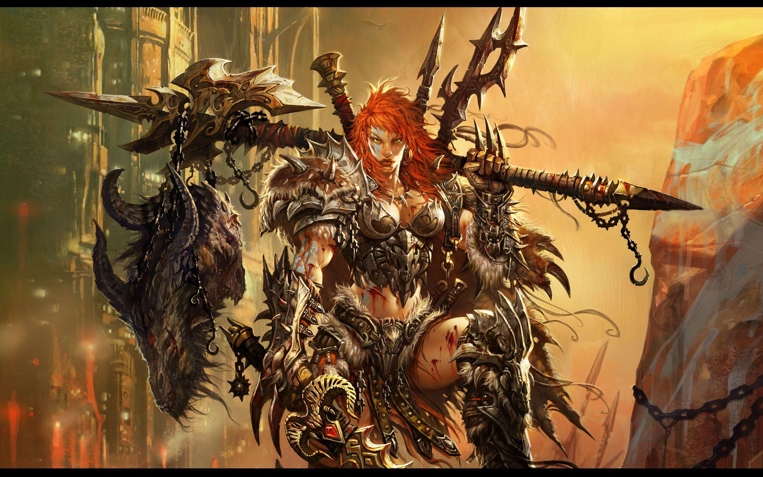 2560x1600 Diablo 3 Barbarian Wallpaper