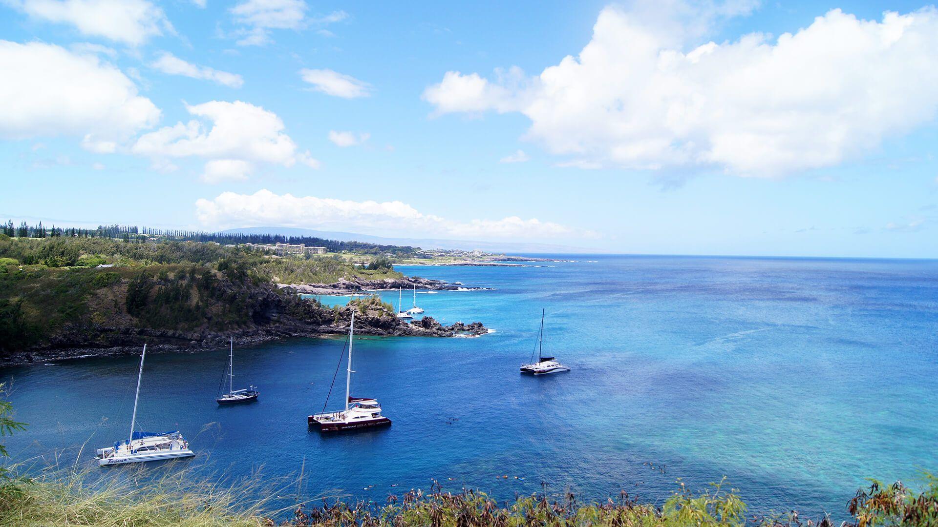 1920x1080 Maui Hawaii Boats Wallpaper 61824 1920x1080px
