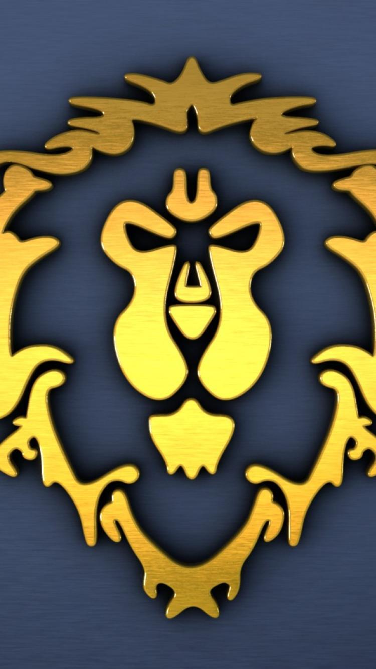 750x1334 World of warcraft symbol alliance wallpaper