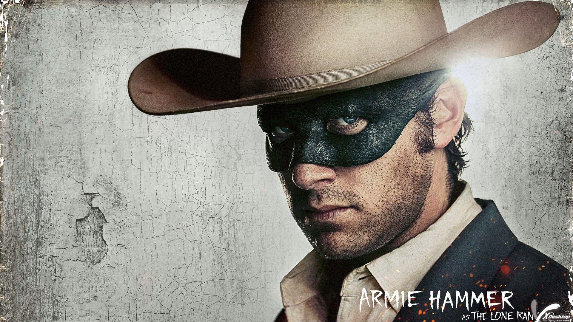 1920x1080 Armie Hammer With Mask And Cow Boy Hat On Head Wallpaper