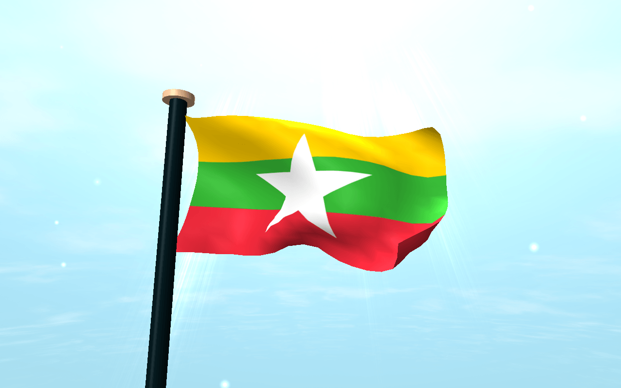 1280x800 Myanmar Flag Wallpaper