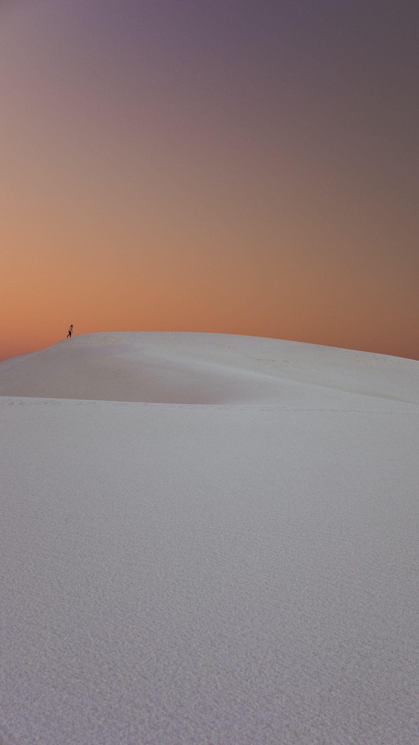 1350x2400 Download wallpaper 1350x2400 desert, man, sand, wanderer, solitude