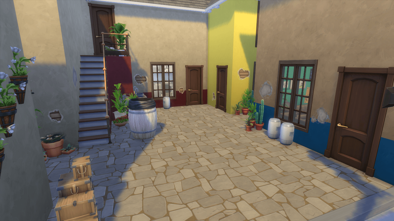 1366x768 Mod The Sims chavo del ocho. Scenario or residencial village