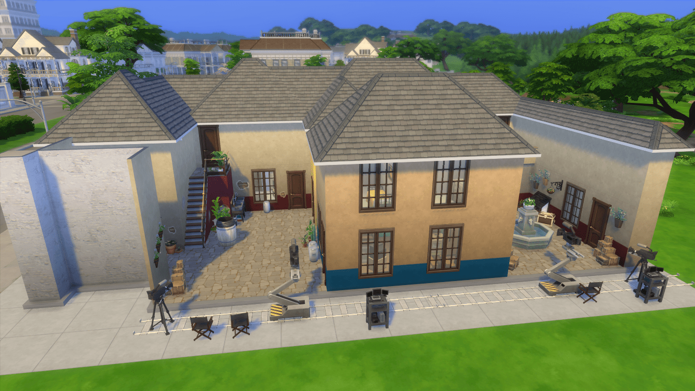 1366x768 Mod The Sims chavo del ocho. Scenario or residencial village