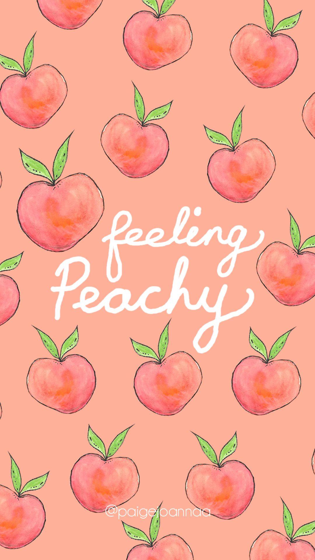 Free Vector  Seamless peach pattern pastel background