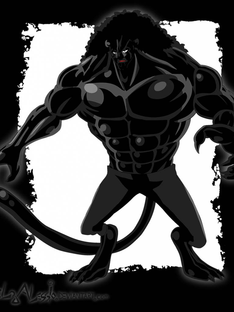 768x1024 Free download One Piece Lucci full body Busoshoky Haki