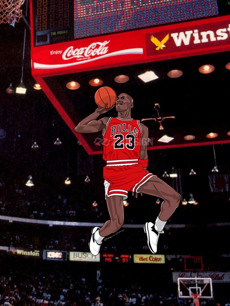 Cool Michael Jordan Cartoon Wallpapers - Top Free Cool Michael Jordan ...