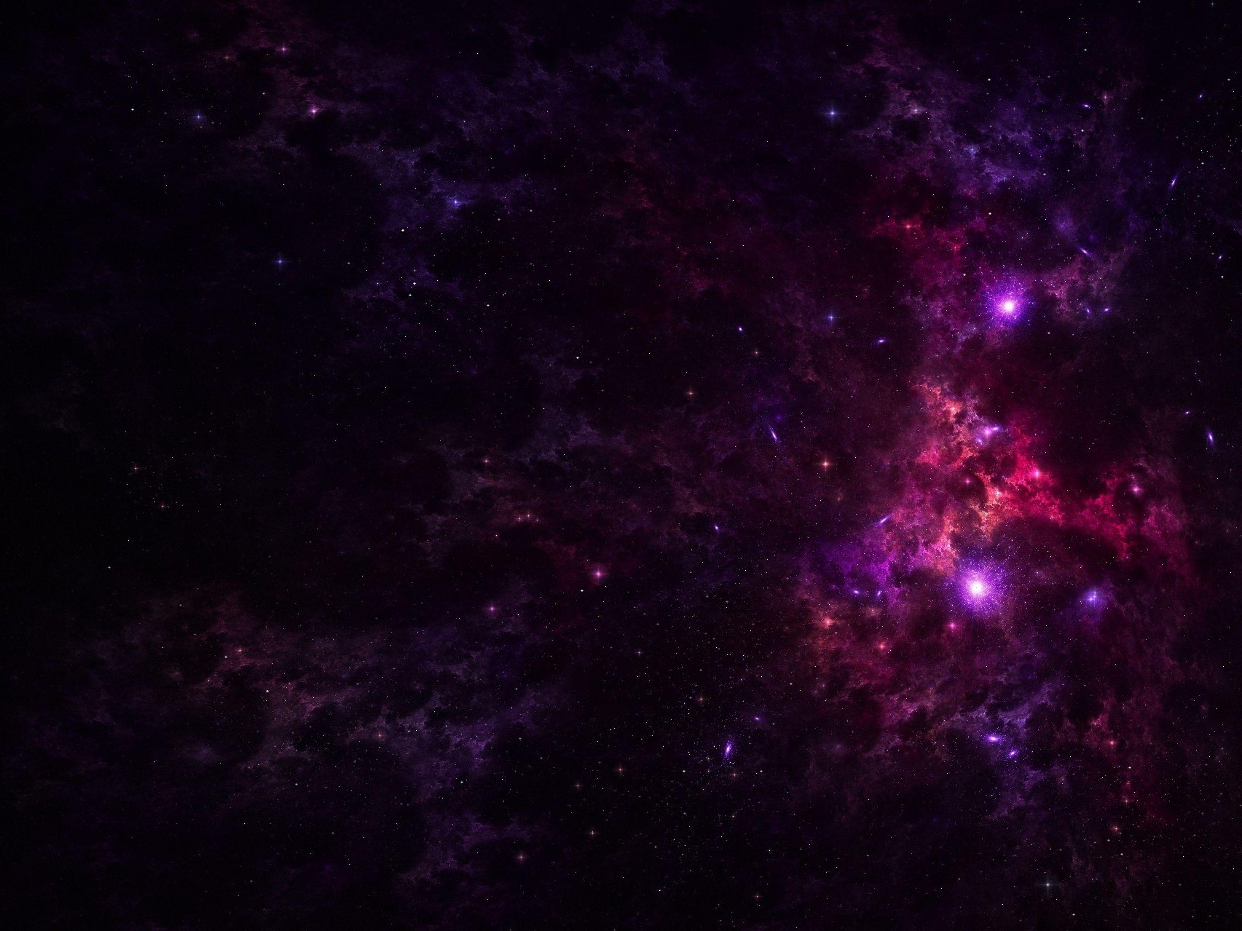 2560x1920 Purple Outer Space & Stars desktop PC and Mac wallpaper