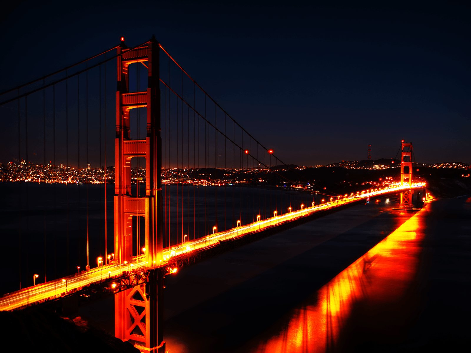 Golden Gate Bridge Night Wallpapers - Top Free Golden Gate Bridge Night  Backgrounds - WallpaperAccess