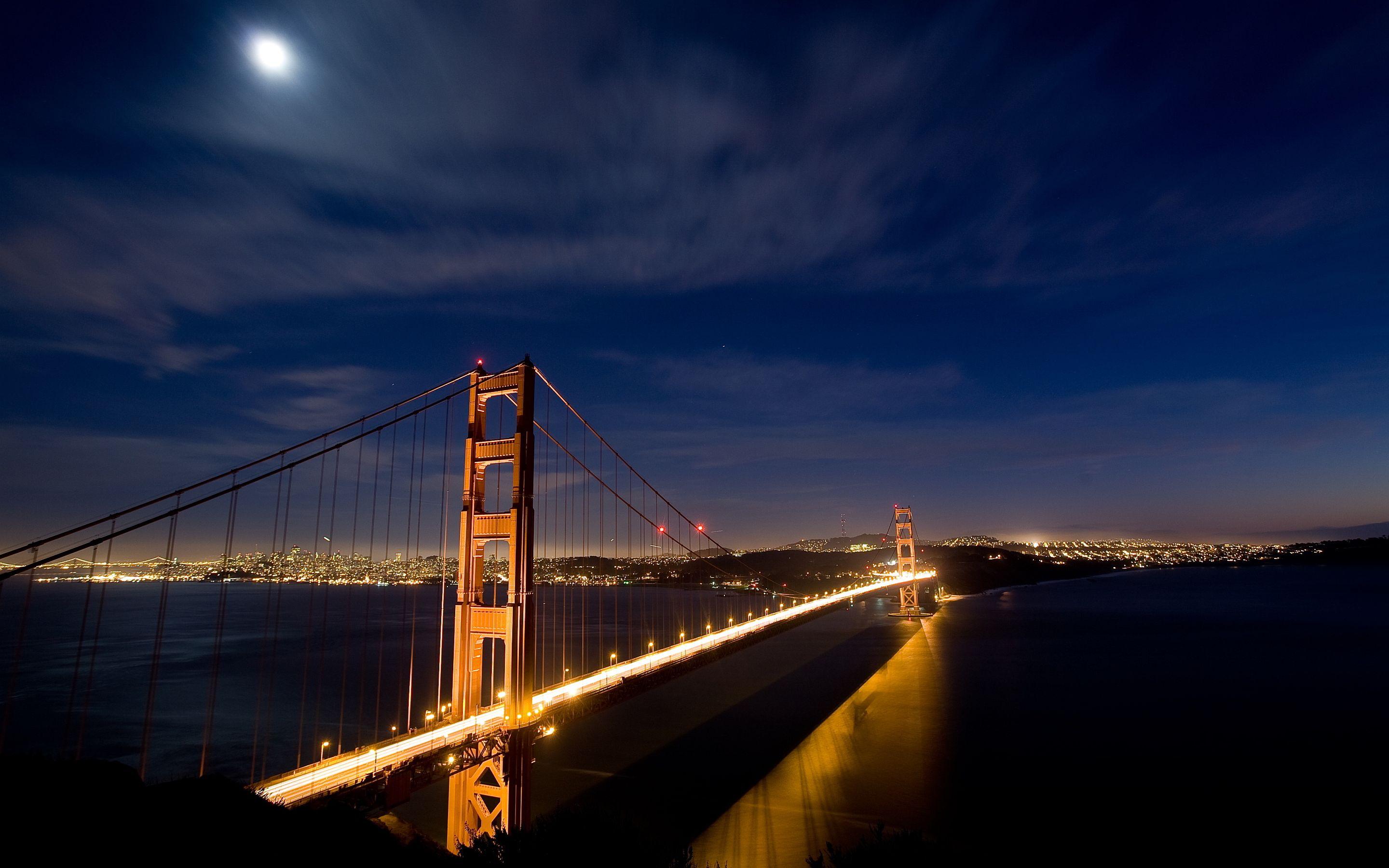 2880x1800 Golden Gate Bridge At Night