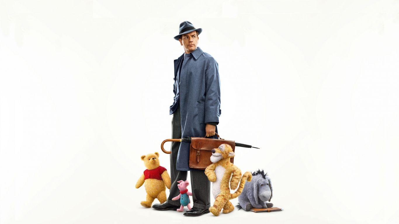 1366x768 Download 1366x768 wallpaper christopher robin, ewan mcgregor, 2018