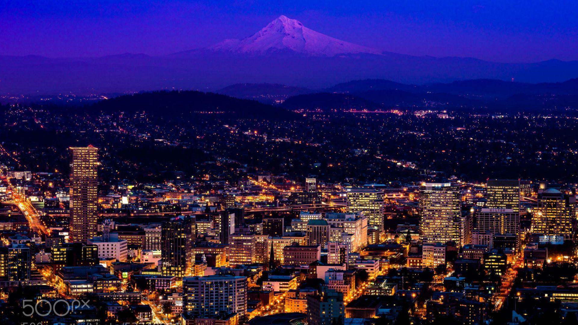 1920x1080 Free download Portland Skyline from Pittock Mansion 2048x1367