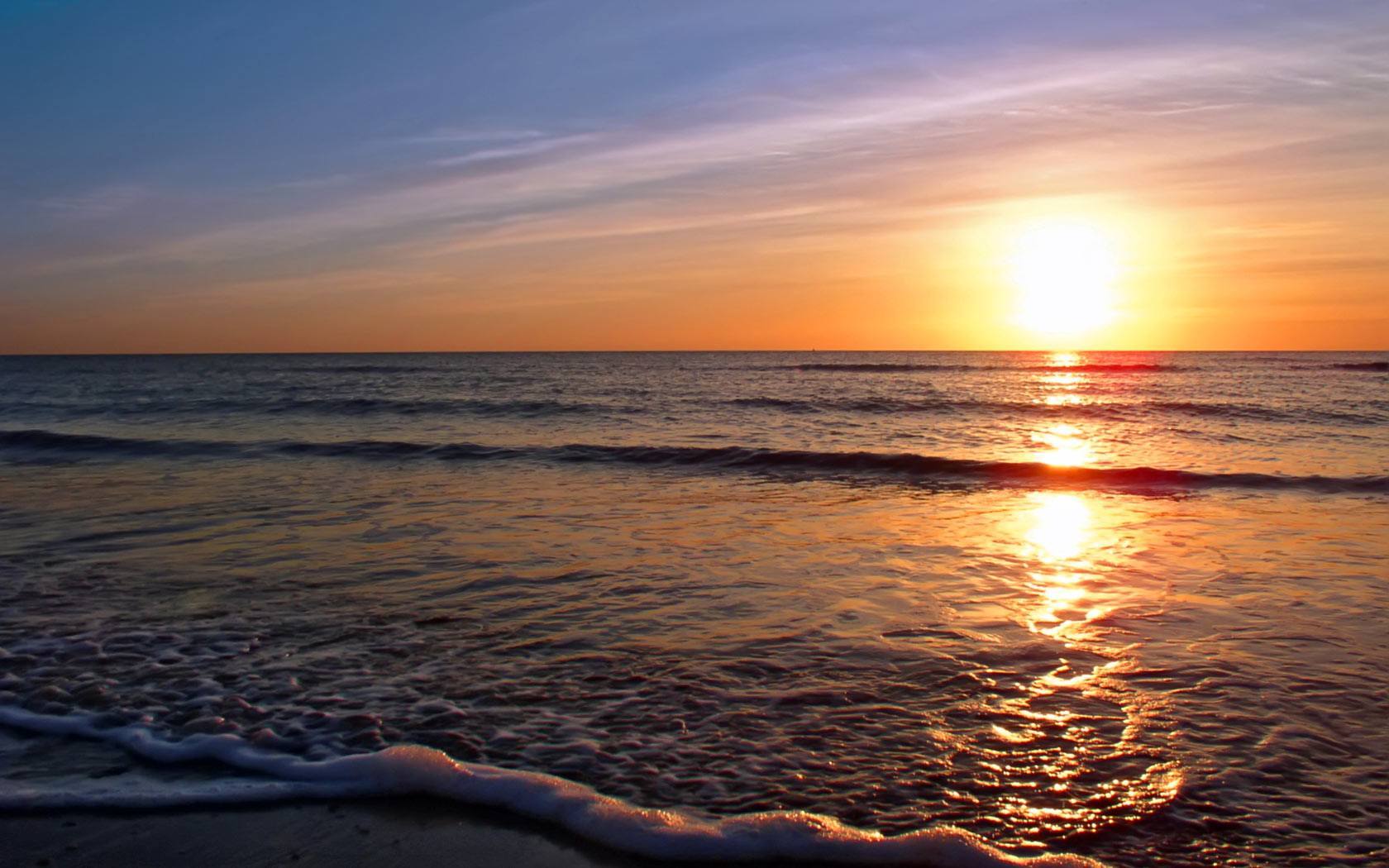 1680x1050 Seascale District Sunset Cumbria Computer Sunsets Desktop