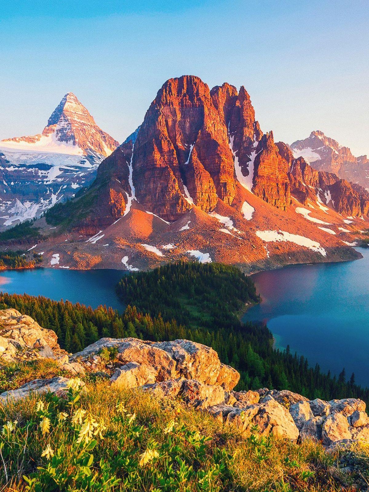 1200x1600 Columbia Lake Canada Mobile Wallpaper