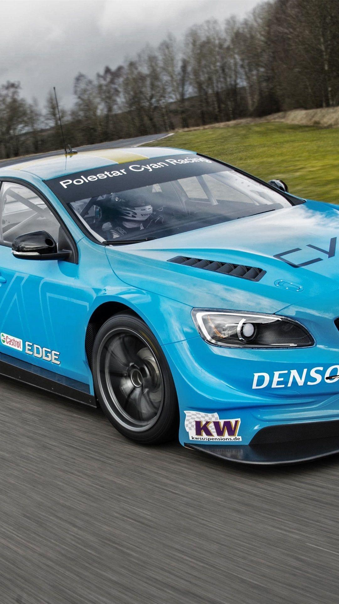 1080x1920 Volvo S60 Polestar Blue Car Speed 1080x1920 IPhone 8 7 6 6S Plus