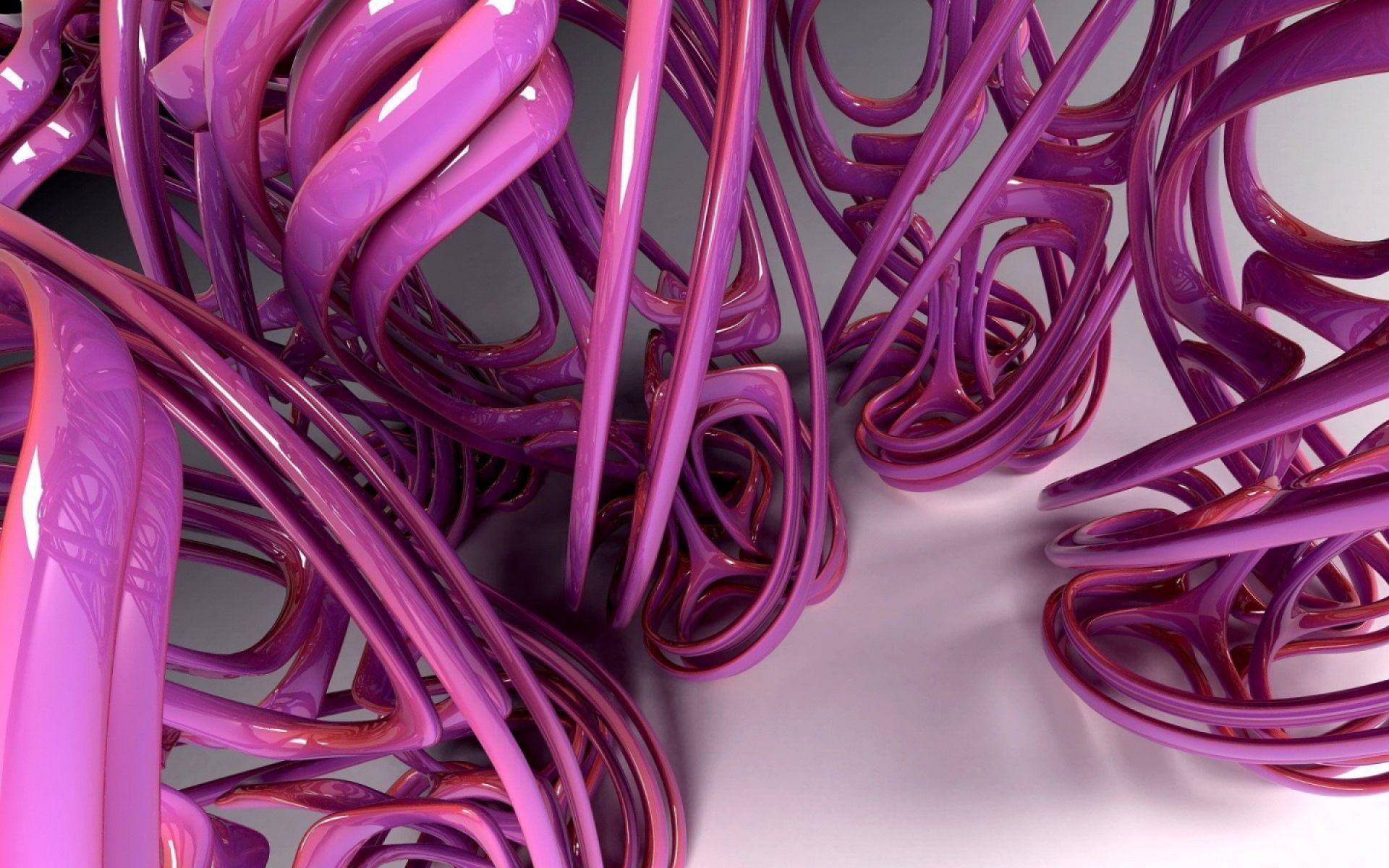 1920x1200 Free download 3D Glossy Pink Wallpaper HD 3D and Abstract