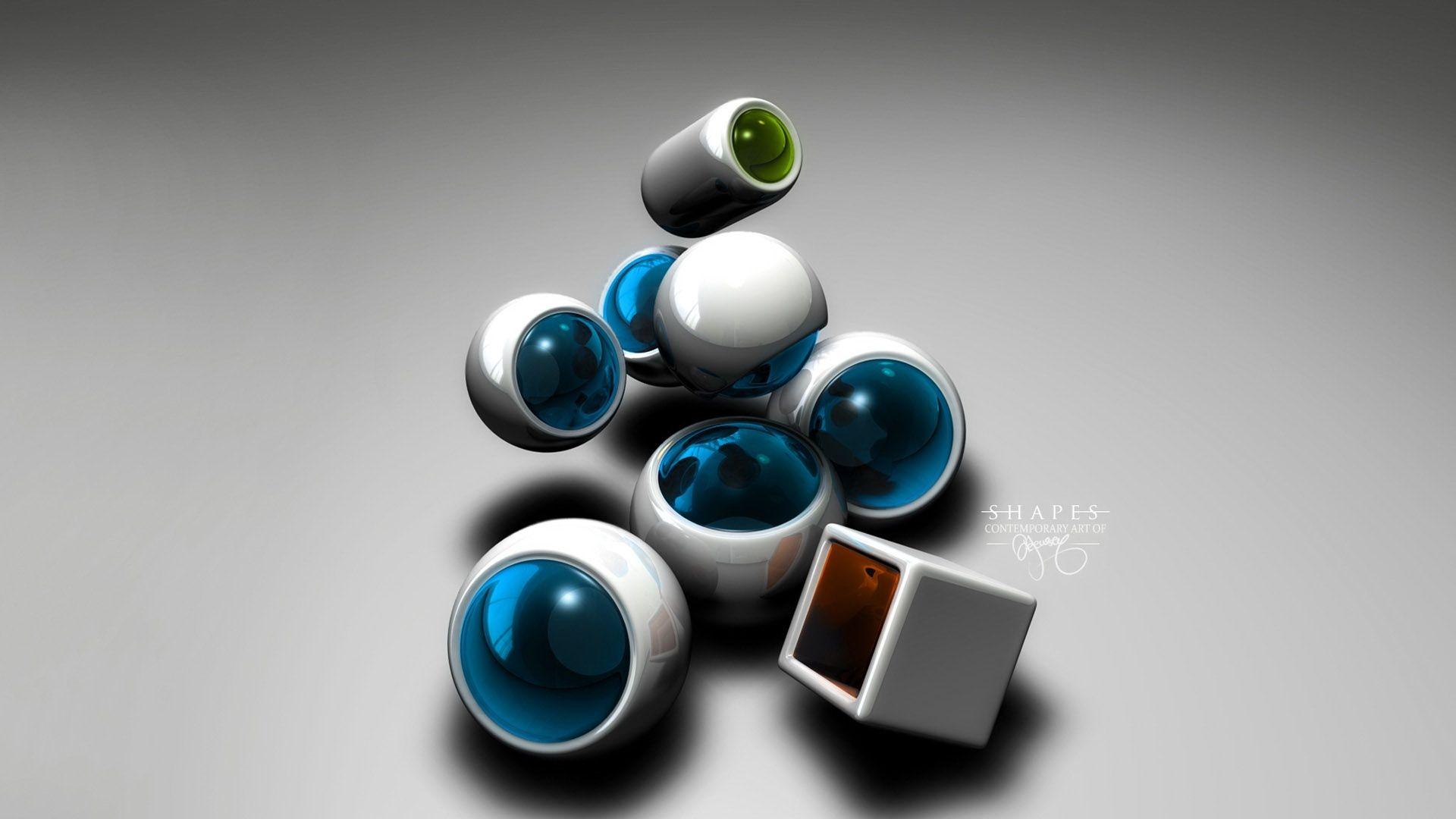 1920x1080 Download 1920x1080 HD Wallpaper sphere lens glossy surface