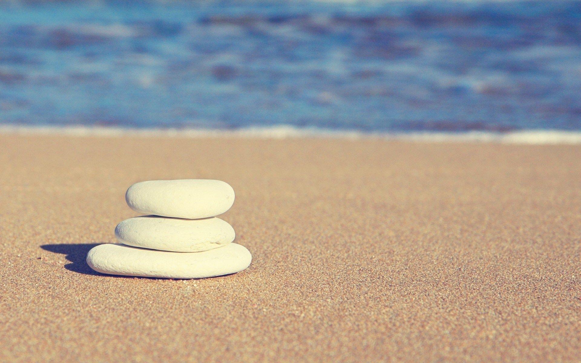 1920x1200 Free download Stones beach sand waves wallpaper jpg 293399
