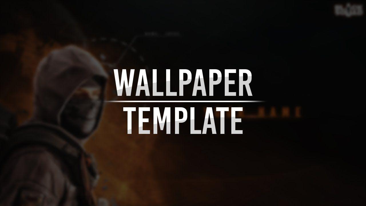 1280x720 Black Squad Wallpaper Template (FREE)