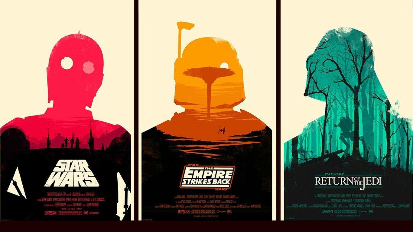 1366x768 Original Star Wars Posters in Wallpaper form!