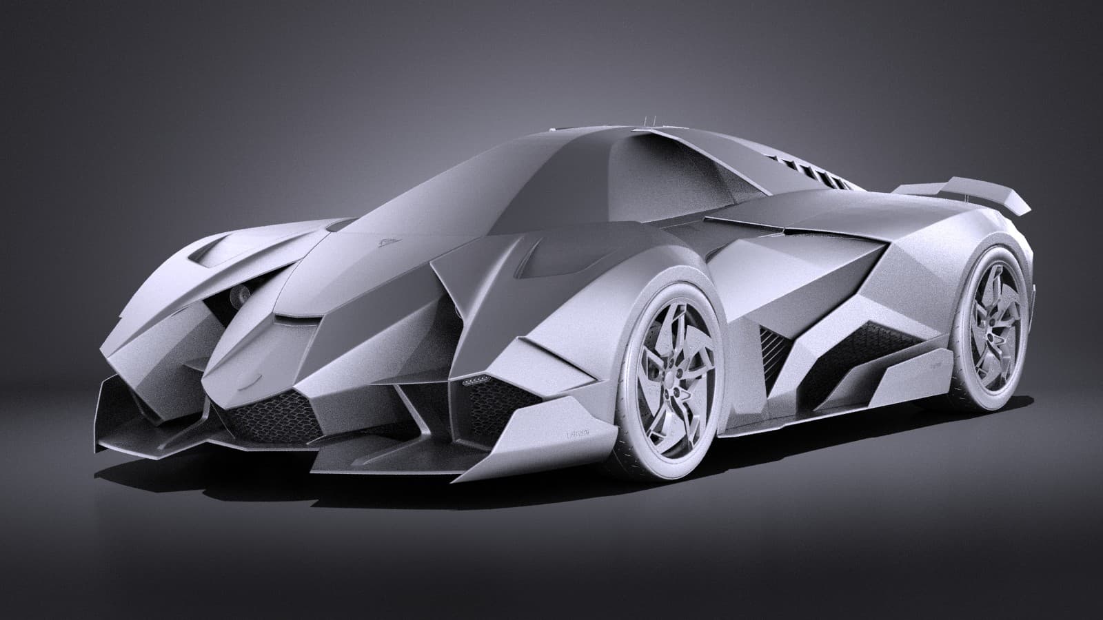 1600x900 Lamborghini Egoista vray 3D Model